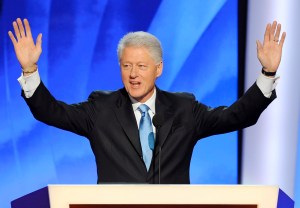 Bill Clinton egykori amerikai elnök a 2008-as elnökválasztásokkor
