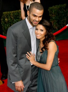 Eva Longoria amerikai színésznő és francia férje, Tony Parker Los Angelesben 2007-ben