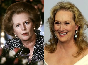 Margaret Thatcher 1986-ban, 60 évesen és Meryl Streep 2010-ben, 60 évesen 