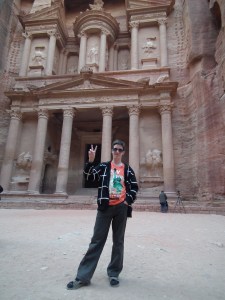 A blog főszerkesztője a jordániai Petrában - Mészáros Márton felvétele -