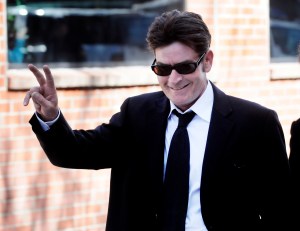Charlie Sheen amerikai színész a kolorádói Apsenben 2010. március 15-én