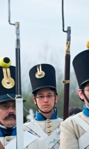 Mészáros Márton, a blog főszerkesztője az 1849-es tápióbicskei csata újrajátszásakor Tápióbicskén 2011. április 4-én 