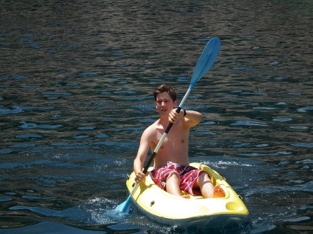 Kajakozás közben Mallorcán, 2011 - Mészáros Márton felvétele -