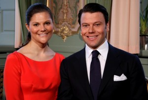 Viktoria svéd trónörökösnő és férje, Dániel herceg