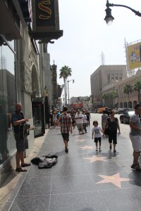 A hollywoodi Hírességek sétányán, a Walk of Fame-en (Mészáros Márton felvétele)