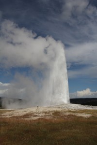 Az Old Faithfull gejzír a Yellowstone Nemzeti Parkban (Mészáros Márton felvétele)