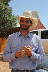 Egy eredeti John Wayne-fan farmer (Mészáros Márton felvétele)