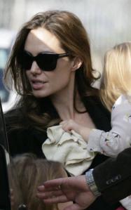 Angelina Jolie Oscar-díjas amerikai színésznő Budapesten 2011. október 23-án