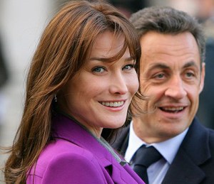Nicolas Sarkozy francia elnök és neje, Carla Bruni