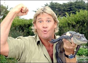 Steve Irwin ausztrál természettudós, televíziós személyiség (Krokodilvadász)