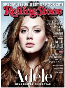 Adele brit énekesnő a Rolling Stones magazin címlapján