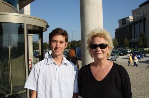 Básti Juli Kossuth-díjas színésznővel Budapesten 2011. szeptember 17-én (Fotó: Mészáros Márton)