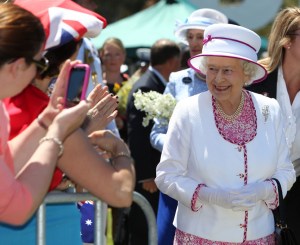 II. Erzsébet brit királynő az ausztráliai Perth városában 2011. október 29-én