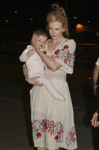 Nicole Kidman Oscar-díjas ausztrál színésznő a Los Angelesi Nemzetközi Repülőtéren 2012. március 14-én