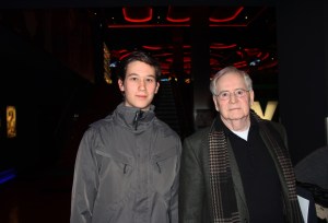 Szabó István Oscar-díjas magyar filmrendezővel Az ajtó című filmje premier előtti vetítésén Budapesten 2012. március 6-án