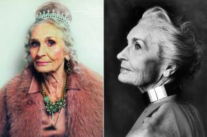 Daphne Selfe brit manöken, a világ legidősebb aktív modellje