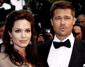 Angelina Jolie Oscar-díjas amerikai színésznő és Brad Pitt amerikai színész a Cannes-i Filmfesztiválon 2008. május 20-án