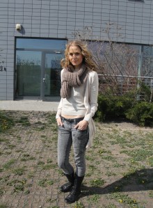 Nagy Alexandra színésznő, a Barátok közt című sorozat szereplője Budapesten 2012. április 3-án (Fotó: Mészáros Márton) 