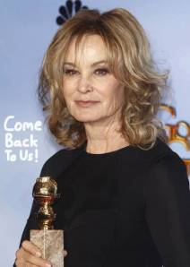 Jessica Lange ötszörös Golden Globe-díjas, valamint kétszeres Oscar-díjas amerikai színésznő a 2012-es Golden Globe-díjkiosztón