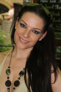 Bernáth Cecília magyar modell egy budapesti kávézóban 2012. június 20-án (Fotó: Mészáros Márton) 