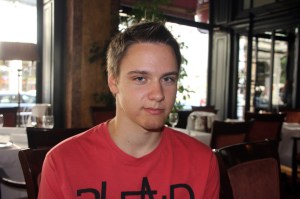 A 16 éves Vásárhelyi Dávid, a világ legfiatalabb hírportál tulajdonosa Budapesten 2012. augusztus 20-án (Fotó: Mészáros Márton)