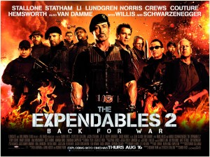 A feláldozhatók 2 (Expendables 2) című film plakátja