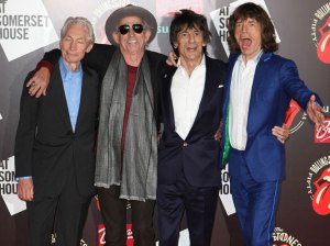 A The Rolling Stones brit rockeggyüttes tagjai egy 2012-es felvételen