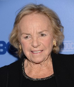 Ethel Kennedy, Robert F. Kennedy néhai amerikai igazságügy miniszter és szenátor özvegye az életéről szóló Ethel című dokumentumfilm bemutatóján New Yorkban 2012. október 15-én
