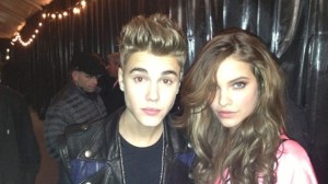 Justin Bieber kanadai énekes és Palvin Barbara magyar topmodell