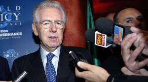 Mario Monti olasz miniszterelnök