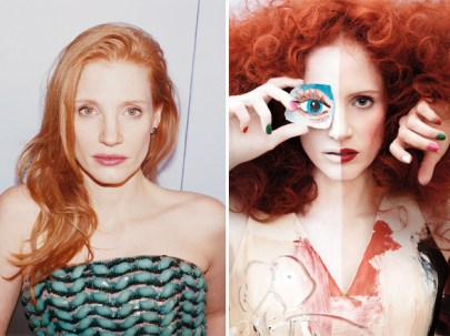Jessica Chastain amerikai színésznő a W magazin 2013. februári számában