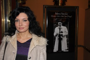 Gregor Bernadett színművész az Újszínház épületében 2013. január 6-án (Fotó: Mészáros Márton)