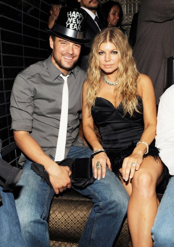 Josh Duhamel amerikai színész és felesége, Fergie amerikai énekesnő egy Las Vegas-i kaszinóban, 2008. december 31-én készült felvételen