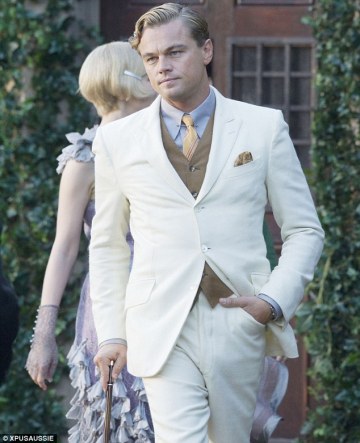Leonardo DiCaprio amerikai színész A nagy Gatsby (The Great Gatsby) című film forgatásán 2011-ben