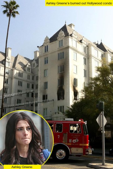 Ashley Greene amerikai színésznő kiégett hollywoodi lakása