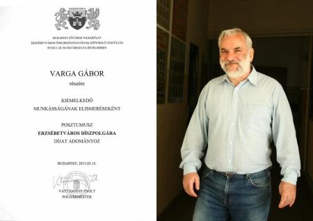 Varga Gábor Apáczai-díjas pedagógus, Alsóerdősori Bárdos Lajos Általános Iskola és Gimnázium nyugalmazott igazgatója