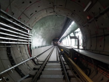 A 4-es metró Rákóczi téri állomása Budapesten 2013. május 17-én (Fotó: Mészáros Márton)