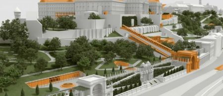 A Budai Várkert Bazár rekonstrukciójának látványterve