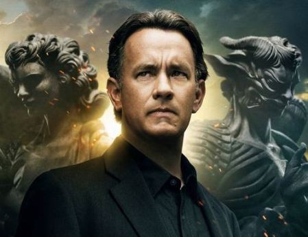 Tom Hanks amerikai színész az Angyalok és démonok című film plakátján