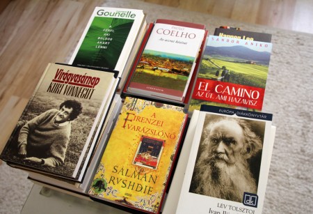 Az elmúlt időben vásárolt könyveim közül néhány (Fotó: Mészáros Márton, 2013.08.17)