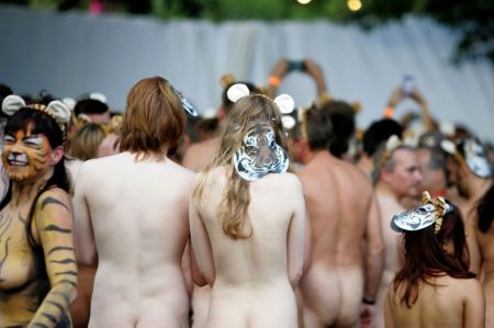 Pucér futók a Londoni Állatkertnél 2013. augusztus 15-én