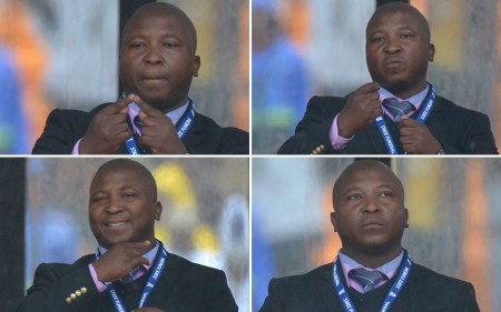 Thamsanqa Jantjie, Nelson Mandela volt dél-afrikai elnök búcsúztatóján feltünő jeltolmács