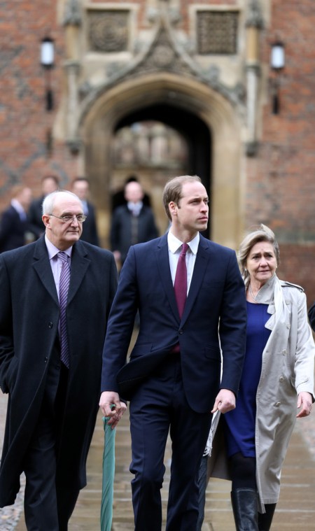 Vilmos cambridge-i herceg, a brit trónörökös fia megkezdi tanulmányait a cambridge-i egyetem agrármenedzseri kurzusán 2014. január 7-én