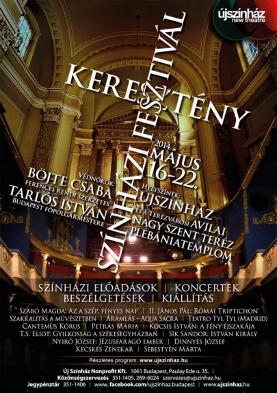 A Keresztény Színházi Fesztivál plakátja