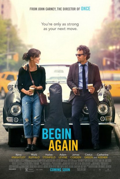 A Szerelemre hangszerelve (Begin Again) című film eredeti nyelvű posztere